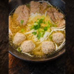 Kyaing Tone Meatball Noodle (Clear Broth)