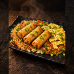 Kyarzan Kyaw or Thoke with Spring roll
